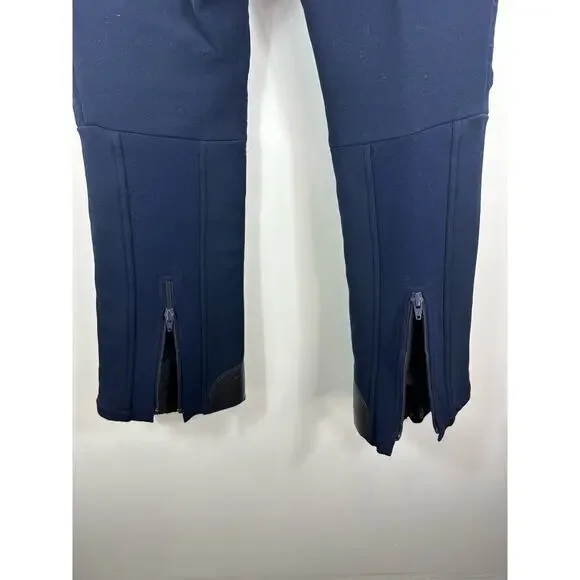 Vintage Roffe Skiwear Softshell Ski Pants Padded Navy Blue Size 32 Waist - Picture 11 of 13